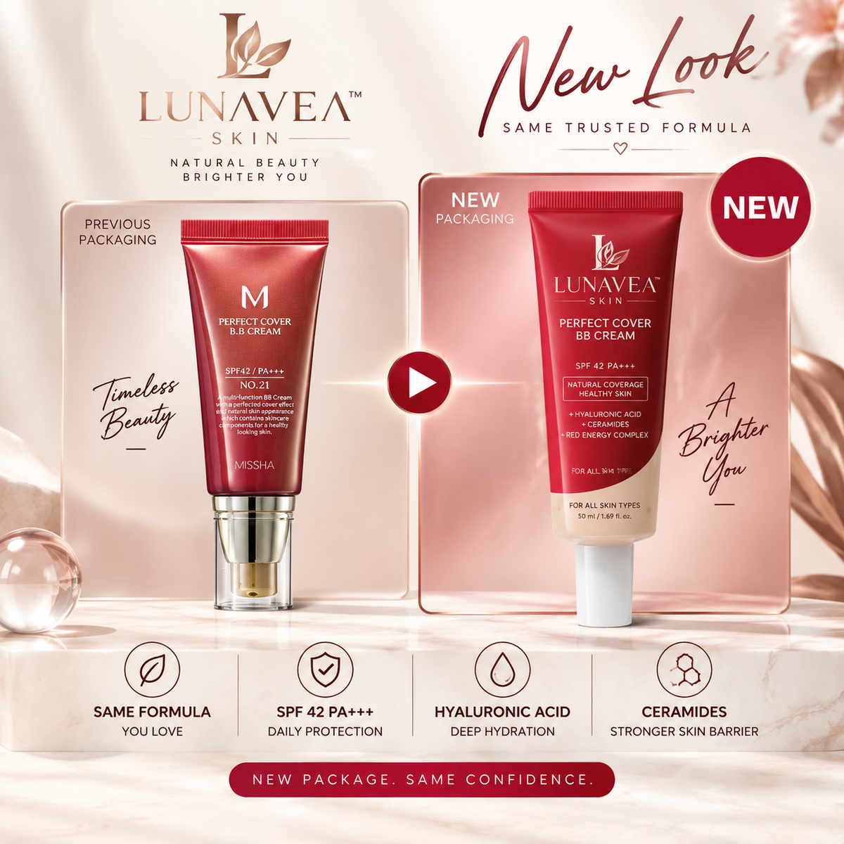 LUNAVEA SKIN™ Perfect Cover BB Cream